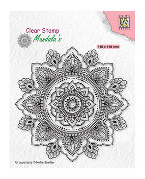 Nellie Snellen Clear Stamp Mandala Sunflower (CSMAN002)