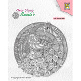 Nellie Snellen Clear Stamp Mandala Peacock (CSMAN004)