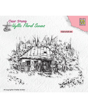 Nellie Snellen Clear Stamp Idyllic Floral Scenes Old Cottage (IFS027) Nellie Snellen Clear Stamp Idyllic Floral Scenes Old Cottage (IFS027)