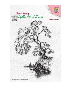 Nellie Snellen Clear Stamp Idyllic Floral Scenes Tree On Waterside (IFS030) Nellie Snellen Clear Stamp Idyllic Floral Scenes Tree On Waterside (IFS030)