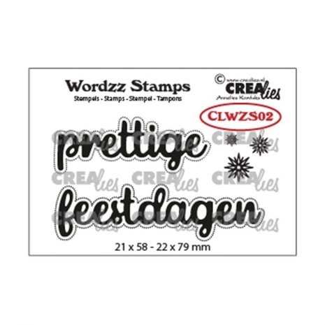 Crealies Wordzz Stamps Prettige Feestdagen (CLWZS02) Crealies Wordzz Stamps Prettige Feestdagen (CLWZS02)