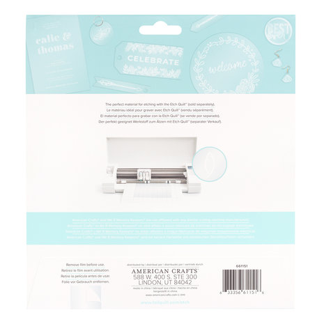 We R Memory Keepers Etch Quill Etch Acetate Sheets Clear (661151)