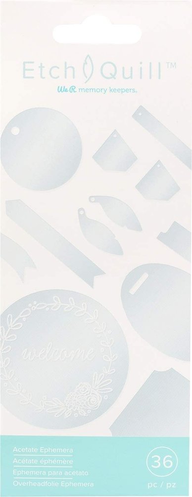 We R Memory Keepers Etch Quill Acetate Ephemera (36pcs) (661150)