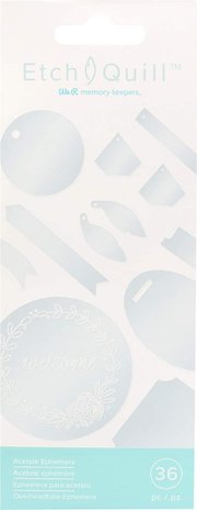 We R Memory Keepers Etch Quill Acetate Ephemera (36pcs) (661150)