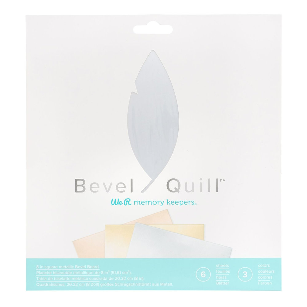 We R Memory Keepers Bevel Quill Bevel Board Sheets Metallic (661146) We R Memory Keepers Bevel Quill Bevel Board Sheets Metallic (661146)