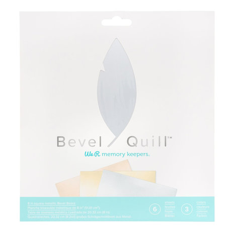 We R Memory Keepers Bevel Quill Bevel Board Sheets Metallic (661146) We R Memory Keepers Bevel Quill Bevel Board Sheets Metallic (661146)
