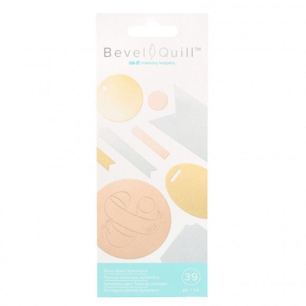 We R Memory Keepers Bevel Quill Bevel Board Ephemera (39pcs) (661145)
