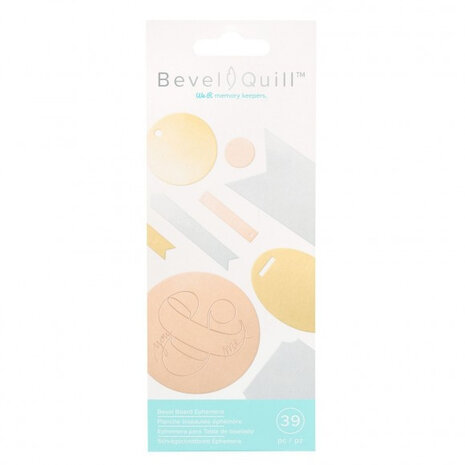 We R Memory Keepers Bevel Quill Bevel Board Ephemera (39pcs) (661145)