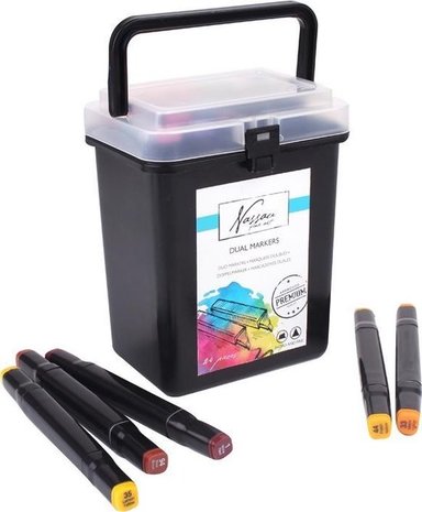 Nassau Fine Art Dual-tip Markers 12-set