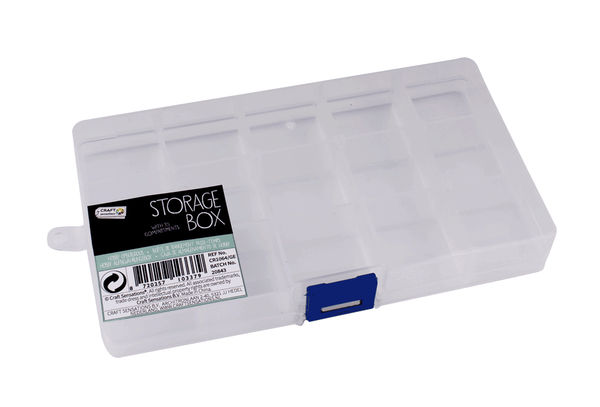 Craft Sensations Storage Box with 15 Compartments (CR1064/GE)