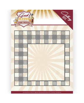 Yvonne Creations Good Old Days Checkered Frame Die (YCD10220) Yvonne Creations Good Old Days Checkered Frame Die (YCD10220)