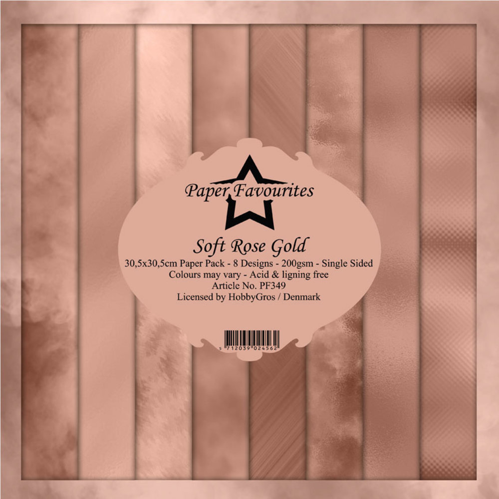 Paper Favourites Soft Rose Gold 12x12 Inch Paper Pack (PF349)