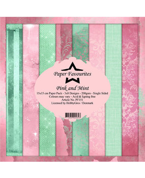 Paper Favourites Pink and Mint 6x6 Inch Paper Pack (PF151)