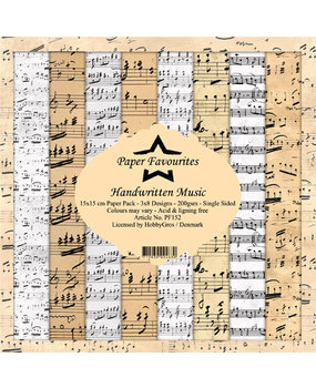 Paper Favourites Handwritten Music 6x6 Inch Paper Pack (PF152)
