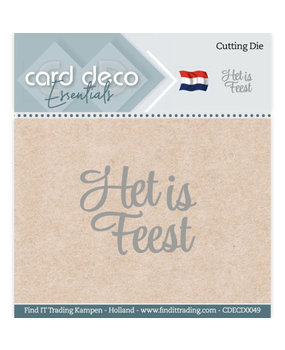 Card Deco Snijmal Het is Feest (CDECD0049)