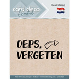 Card Deco Clear Stamp Oeps, Vergeten (CDECS023)