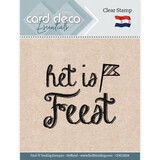 Card Deco Clear Stamp Het Is Feest (CDECS024)