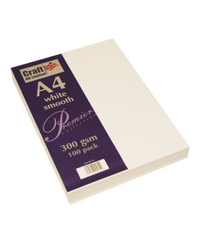 Craft UK Limited Premium Collection A4 White Smooth Paper Pack (CUKW119) Craft UK Limited Premium Collection A4 White Smooth Paper Pack (CUKW119)