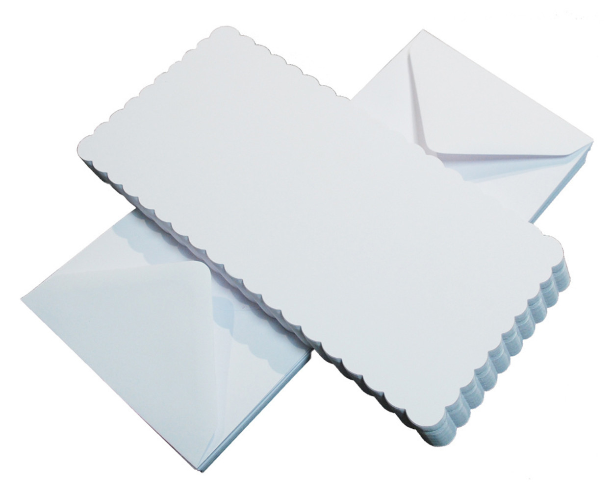 Craft UK Limited Cards & Envelopes 6x6 Inch Scalloped White (CUK836) Craft UK Limited Cards & Envelopes 6x6 Inch Scalloped White (CUK836)