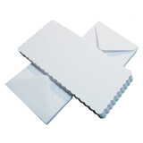 Craft UK Limited Cards & Envelopes 6x6 Inch Scalloped White (CUK836)