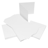 Craft UK Limited Premium Collection Cards & Envelopes A6 White Hammered (CUKW109)