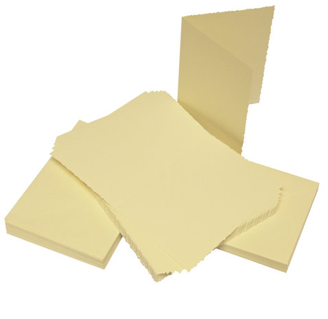 Craft UK Limited Cards & Envelopes C6 Ivory Deckle (CUK285)