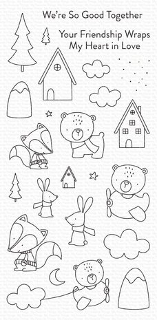 My Favorite Things Fox and Friends Clear Stamps (CS-515)