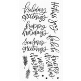My Favorite Things Hand-Lettered Holiday Greetings Clear Stamps (CS-516)