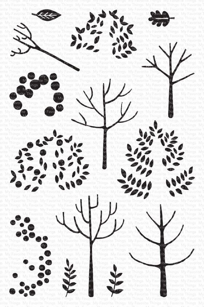 My Favorite Things Modern Trees Clear Stamps (CS-518) My Favorite Things Modern Trees Clear Stamps (CS-518)