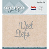 Card Deco Snijmal Veel Liefs (CDECD0050)