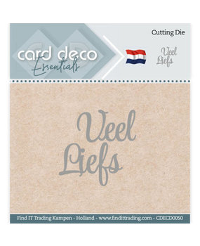 Card Deco Snijmal Veel Liefs (CDECD0050)