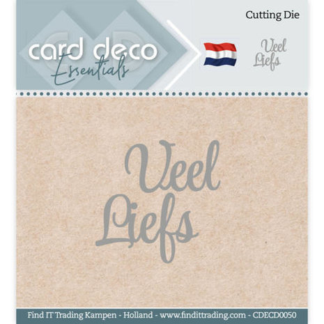 Card Deco Snijmal Veel Liefs (CDECD0050) Card Deco Snijmal Veel Liefs (CDECD0050)