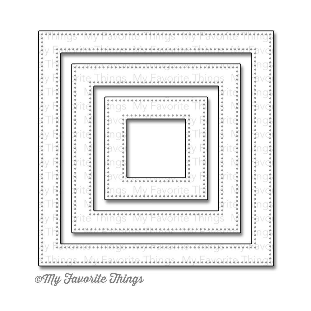 My Favorite Things Die-namics Pierced Square Frames (MFT-692)