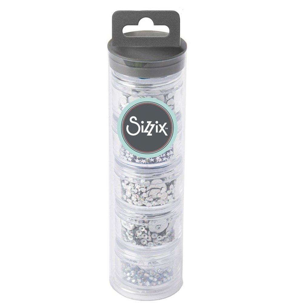 Sizzix Sequins & Beads Silver (663813)