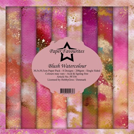 Paper Favourites Blush Watercolour 12x12 Inch Paper Pack (PF356) Paper Favourites Blush Watercolour 12x12 Inch Paper Pack (PF356)