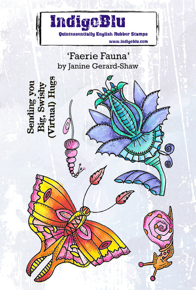 IndigoBlu Faerie Fauna A6 Rubber Stamps (IND0730)