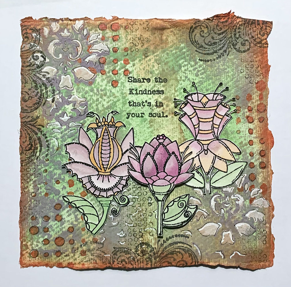 IndigoBlu Faerie Flora A6 Rubber Stamps (IND0731)
