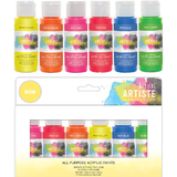 Artiste Acrylic Paint Pack 6x59ml Neon (DOA 7632993)