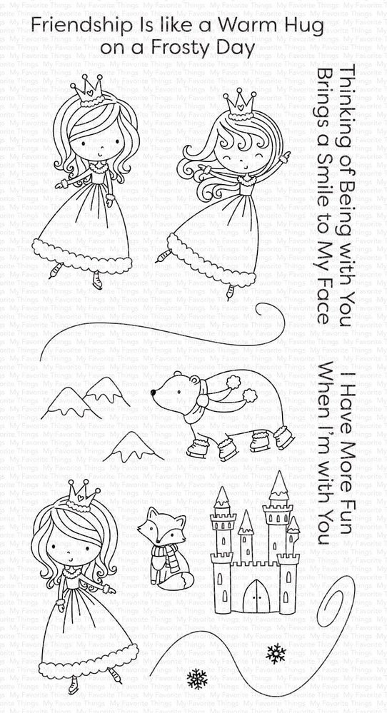 My Favorite Things Ice Princess and Friends Clear Stamps (CS-509)
