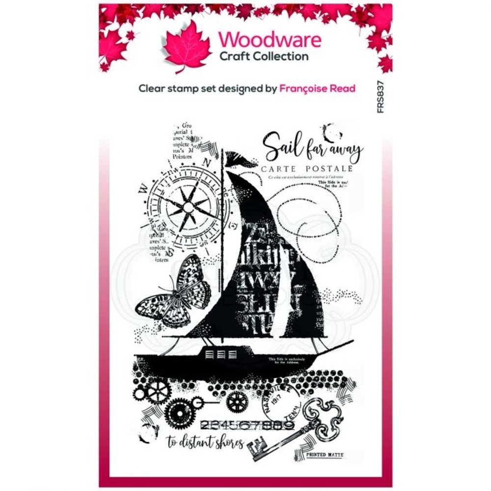 Woodware Singles Sail Away Clear Stamp Set (FRS837)