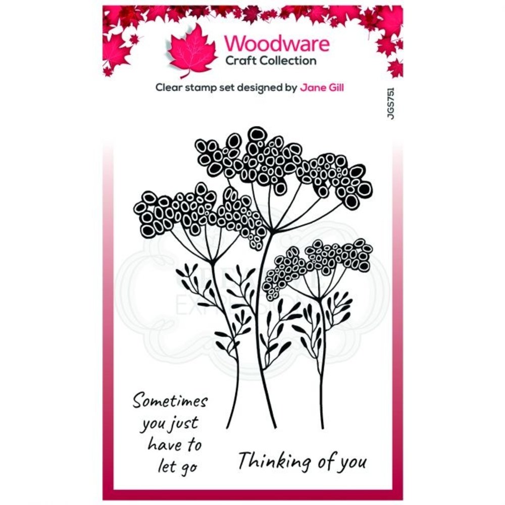 Woodware Singles Letting Go Clear Stamp Set (JGS751) Woodware Singles Letting Go Clear Stamp Set (JGS751)