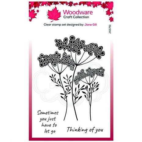 Woodware Singles Letting Go Clear Stamp Set (JGS751) Woodware Singles Letting Go Clear Stamp Set (JGS751)