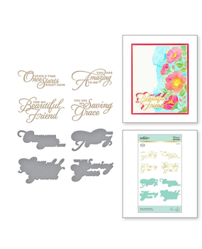 Spellbinders Heart Melt Sentiments Glimmer Hot Foil Plate & Die Sets (GLP-218) Spellbinders Heart Melt Sentiments Glimmer Hot Foil Plate & Die Sets (GLP-218)