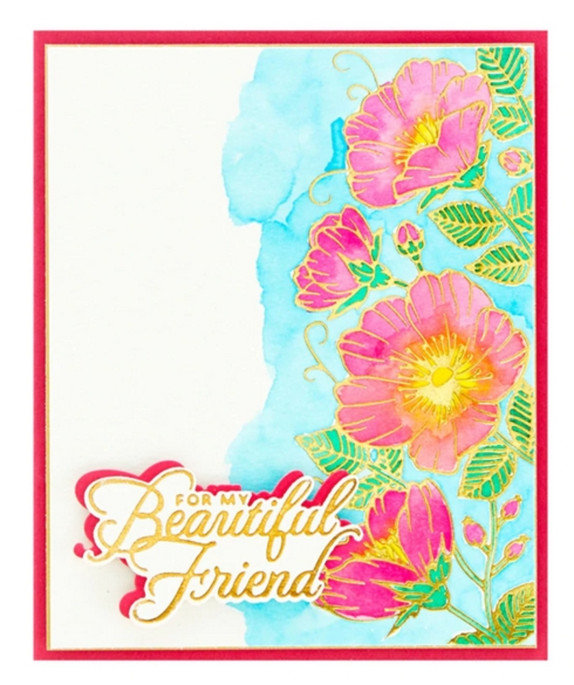 Spellbinders Heart Melt Sentiments Glimmer Hot Foil Plate & Die Sets (GLP-218) Spellbinders Heart Melt Sentiments Glimmer Hot Foil Plate & Die Sets (GLP-218)