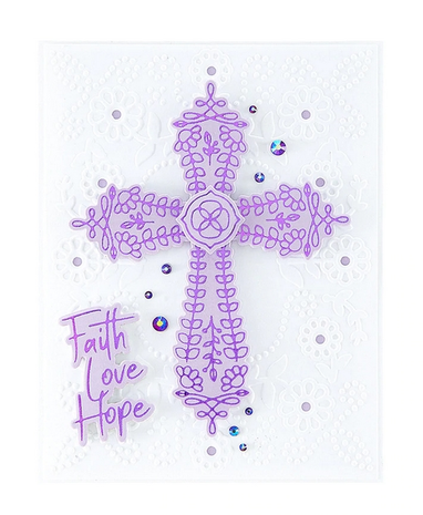Spellbinders Gleaming Cross Glimmer Hot Foil Plate & Die Sets (GLP-243)