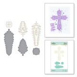 Spellbinders Gleaming Cross Glimmer Hot Foil Plate & Die Sets (GLP-243)
