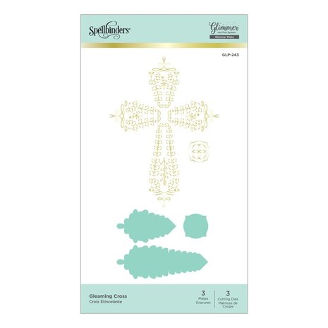 Spellbinders Gleaming Cross Glimmer Hot Foil Plate & Die Sets (GLP-243)