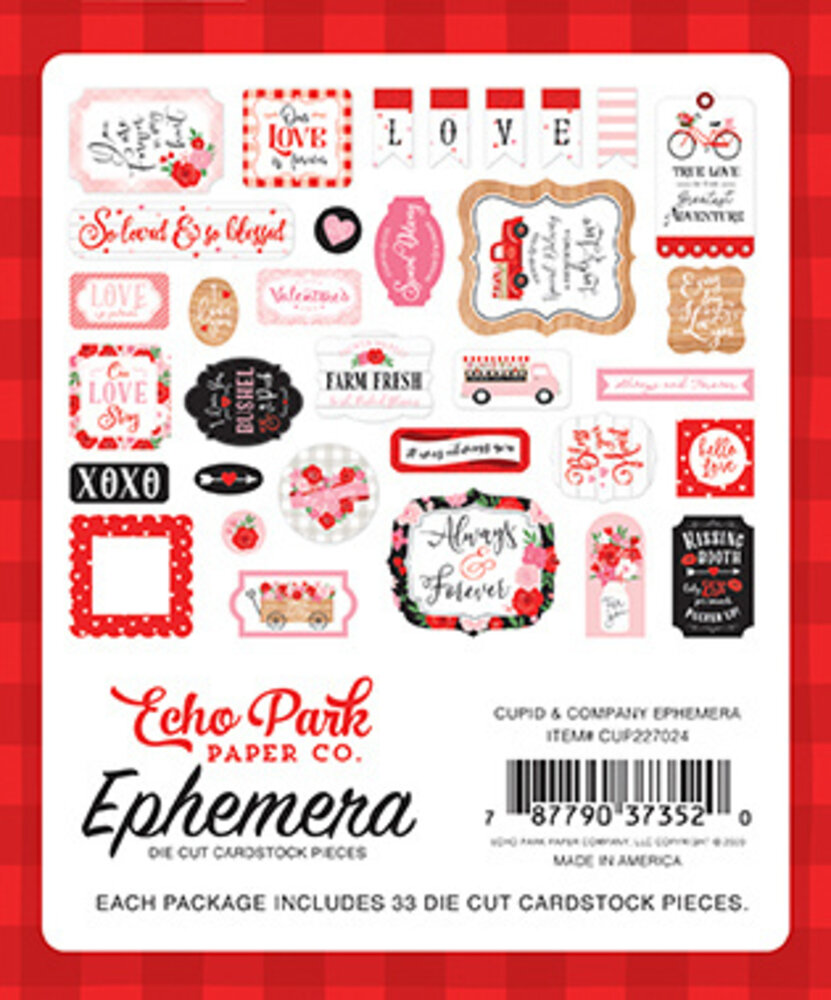 Echo Park Cupid & Co. Ephemera (CUP227024)