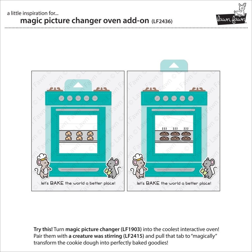 Lawn Fawn Magic Picture Changer Oven Add-On Dies (LF2436) Lawn Fawn Magic Picture Changer Oven Add-On Dies (LF2436)
