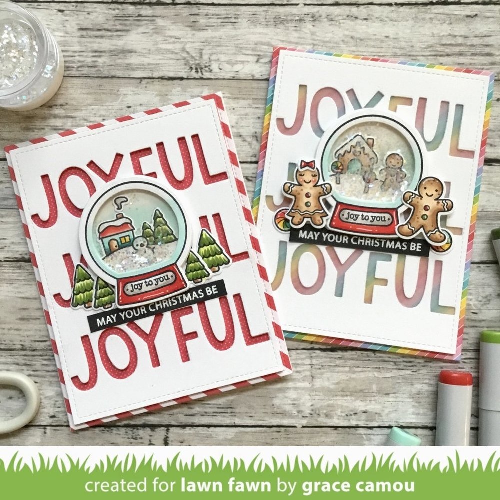 Lawn Fawn Snow Globe Scenes Dies (LF2428)